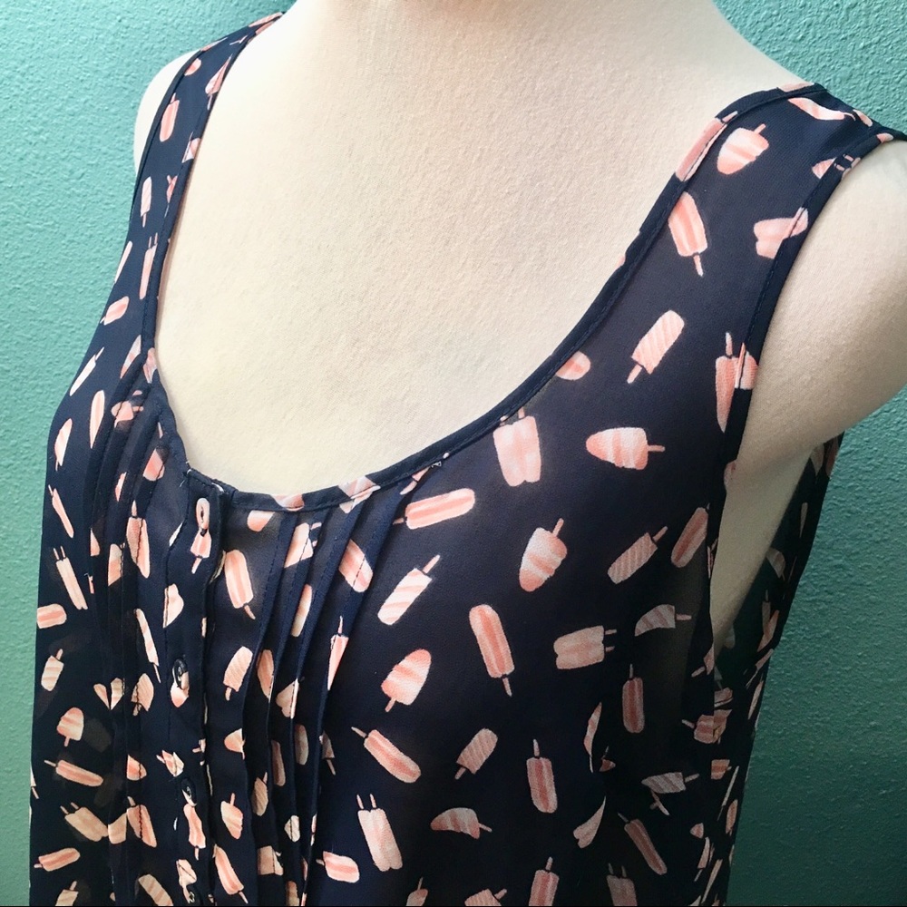 Torrid popsicle chiffon tank